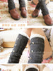 rivet & lace leg warmer