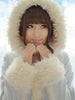 powder blue hue hooded coat