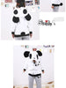 panda hooded plush coat