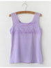 soft lace cotton tank