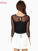 rachel meshed top