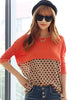 lunch date polka-dotted top