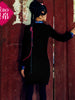 streamlined Chi-pao velvet dress