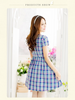 preppy in plaid dress