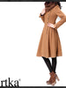 vintage military heroine brown coat