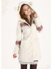 little bear hooded plush coat