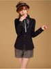 scholarly plaid ruffles shirt