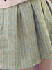 light grey knitted plaid skirt