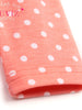 polka dots flounce top