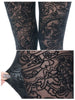 vintage pattern velvet cotton legging