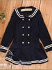 navy double breasted coat