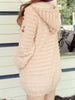 sweet cherries fluffy hooded coat
