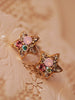 sparkling fireworks star shaped earrings