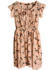 Clearance - snow deer bowknot dress in beige