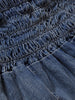 Clearance - applique embroidery denim skirt