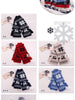 winter snowflake reindeer  mittens