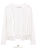 scalloped lace mesh cardigan