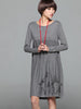 loose sweater embroidered dress