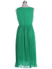 Mermaid tales pleated chiffon dress