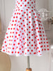 wild heart polka dot retro top/skirt