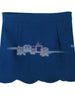 petal hem wool skirt
