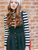 pearl buttons vest dress