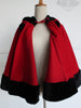 bear ears wool cashmere cape