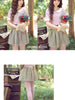 lavender back button top with collar