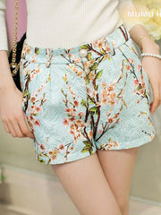 oriental blossom shorts