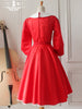 timeless Hepburn impression swing dress