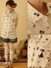cat and bow cotton shirt