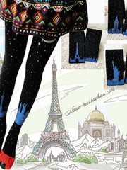 world landmarks stockings