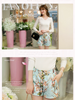 oriental blossom shorts