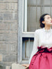 Miss Hepburn retro lace chiffon shirt