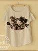 floral feline shirt