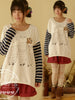 Clearance - owl family striped top