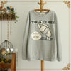 kawaii yoga class long sleeve top