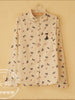 cat and bow cotton shirt