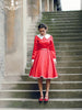 timeless Hepburn impression swing dress