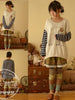 Clearance - owl family striped top
