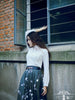Miss Hepburn retro lace chiffon shirt