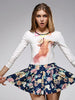 Spring collection - retro floral skort