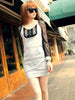 polka dots college dress