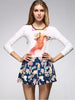 Spring collection - retro floral skort