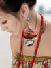 butterfly embroidery earrings