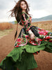 mongolian odval patched dress