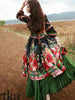 mongolian odval patched dress