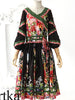 mongolian odval patched dress