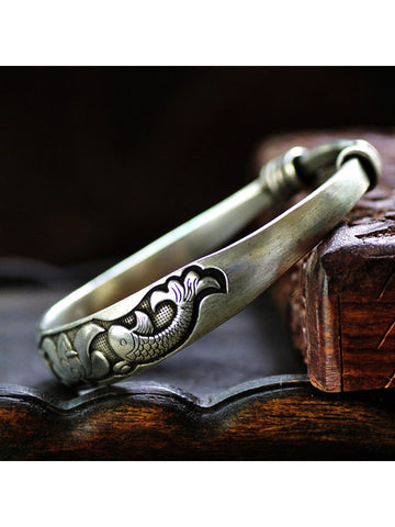 silver Zen bracelet