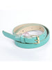solid color skinny belt